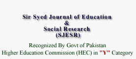 Sir Syed Journal of Education & Social Research